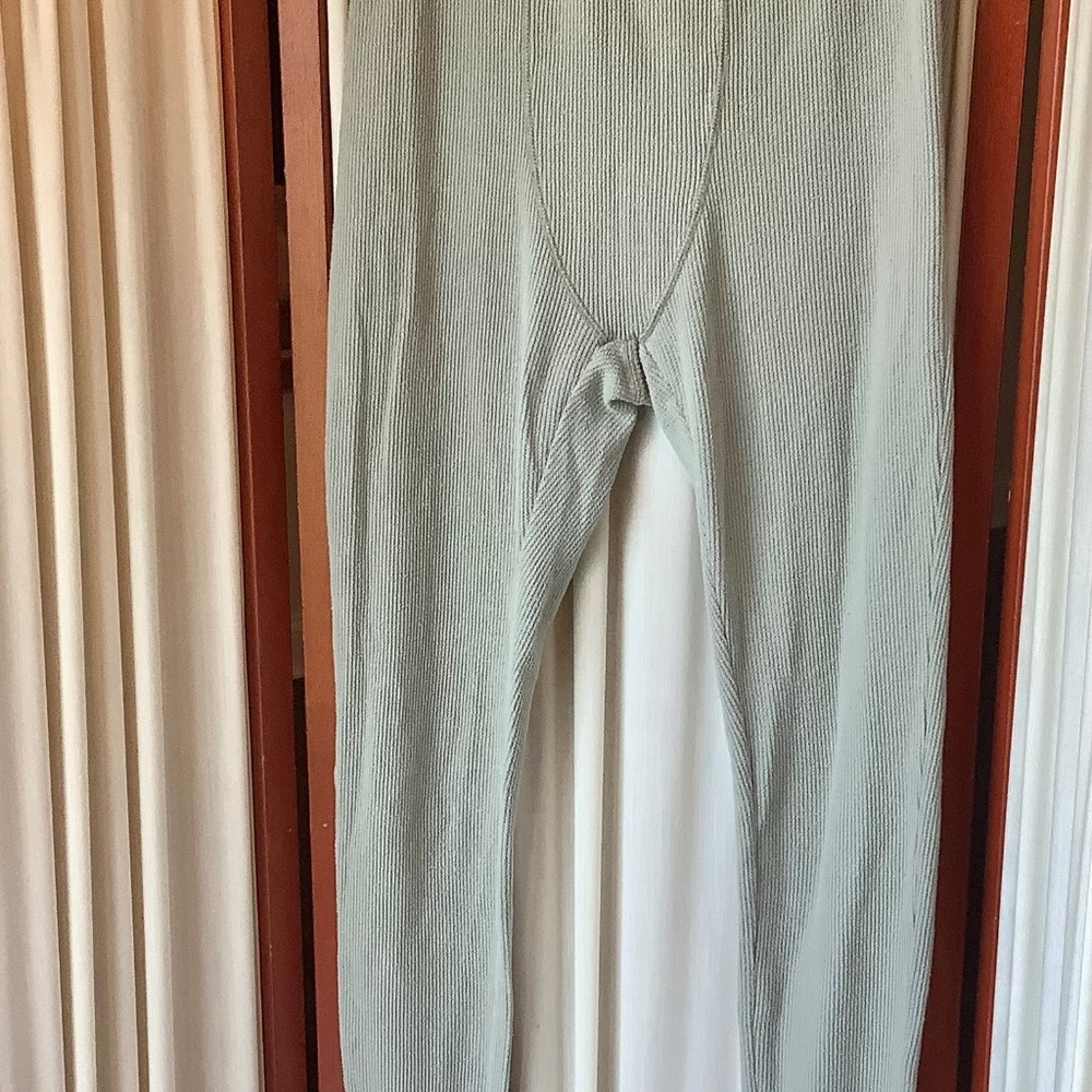 SKIMS Waffle Leggings Mineral Green Lounge Pants Size Medium